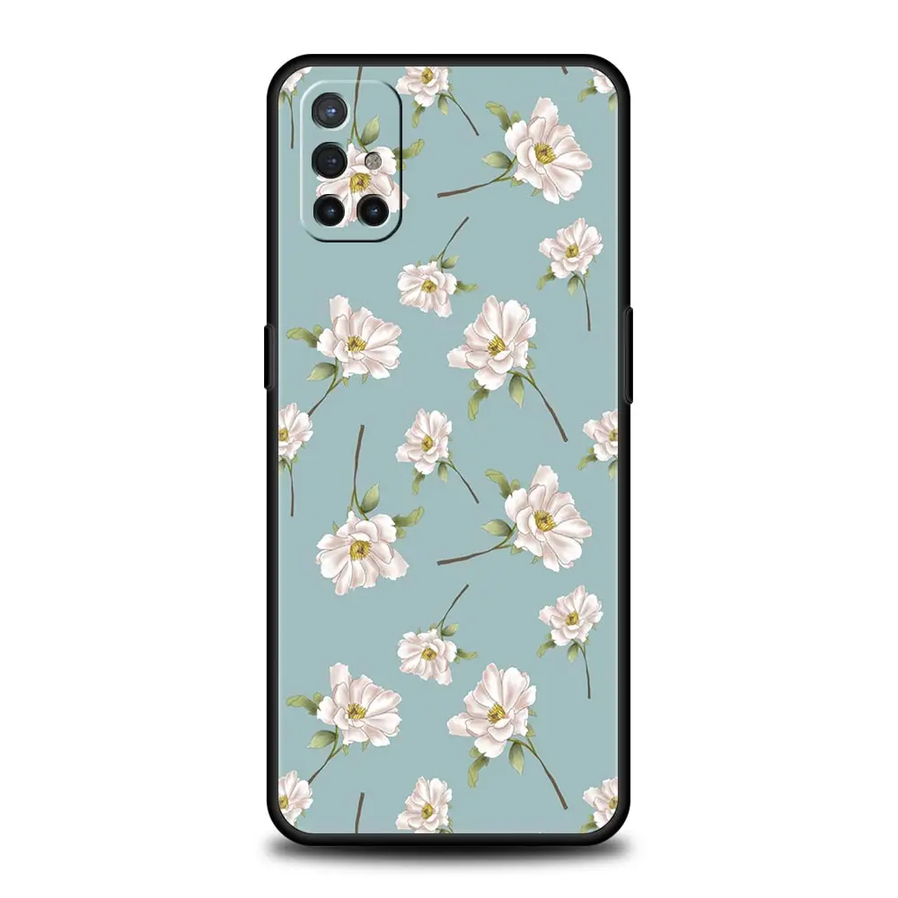 Фото Флейта для OnePlus 11 10 9 Pro 9T 12R 10R 9R 9RT 10T 8 7 6T 7T Nord 2T CE 2 Флейта N200 N10 N100, мягкий силиконовый чехол с цветком №4