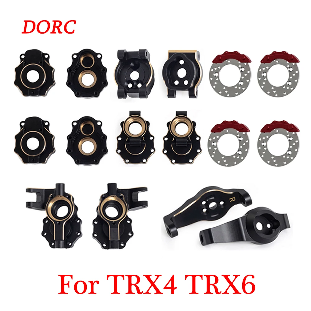 

Heavy Black Coating Brass Counterweight Portal Drive Housing For 1/10 RC Crawler Car Traxxas TRX4 TRX6 Upgrade Parts