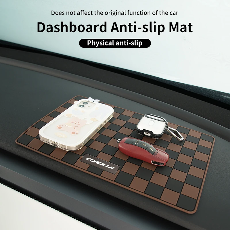 Нескользящий коврик с логотипом автомобиля для хранения ключей из ПВХ телефона