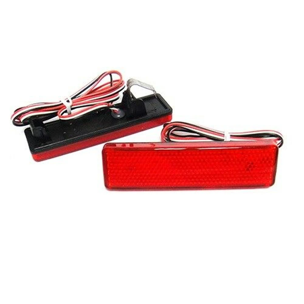 2 шт. светодиодный отражатель заднего бампера красный предупреждающий указатель