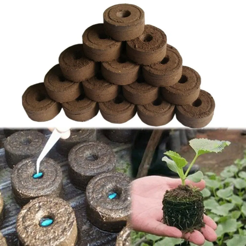 

New 5/10pcs Nursery Soil Garden Flowers Planting The Soil Plant Seedlings Peat Cultivate Seed Migration Tool