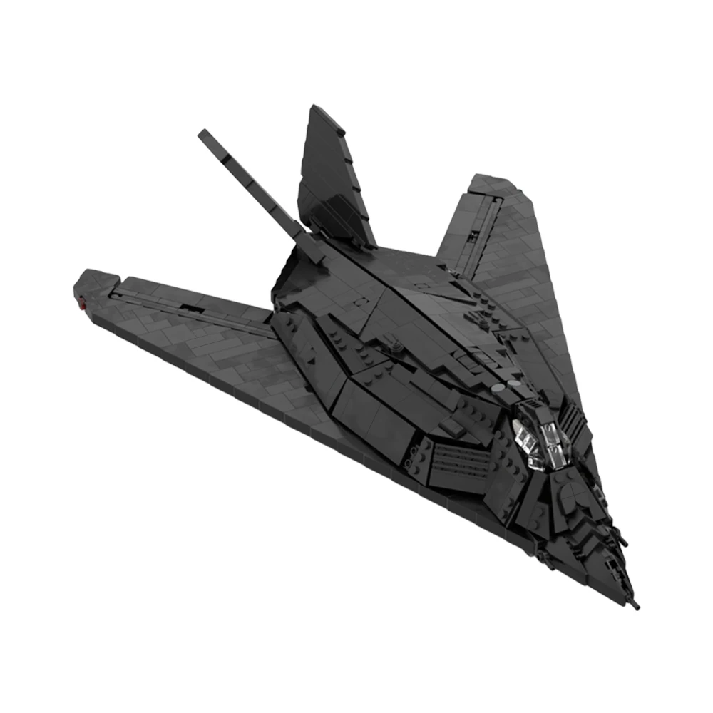 

MOC Black Wars Plane F-117 Nighthawk Fighter Building Blocks Model Bricks Set Model Assemble Toys for Children Birthday Gifts