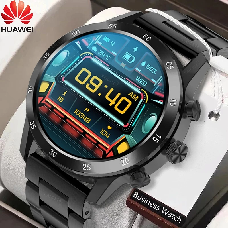 

Huawei Bluetooth Call Smart Watches Men Blood Pressure Sports Fitness Waterproof Music Men Smart Watch For Android IOS