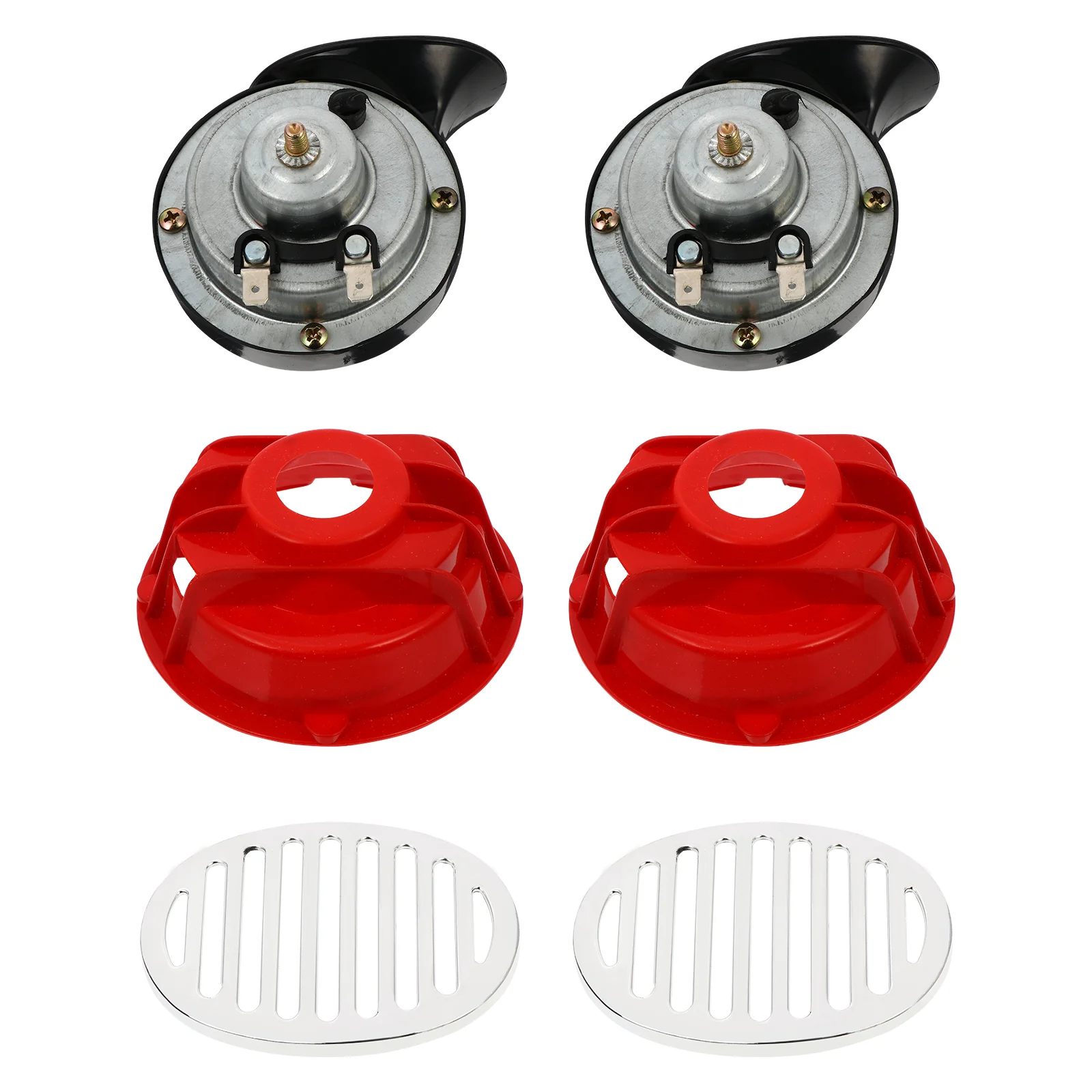 

1 Pair Snail Horn Sturdy Prime 12V Speaker Loudspeaker Horn for Vehicle