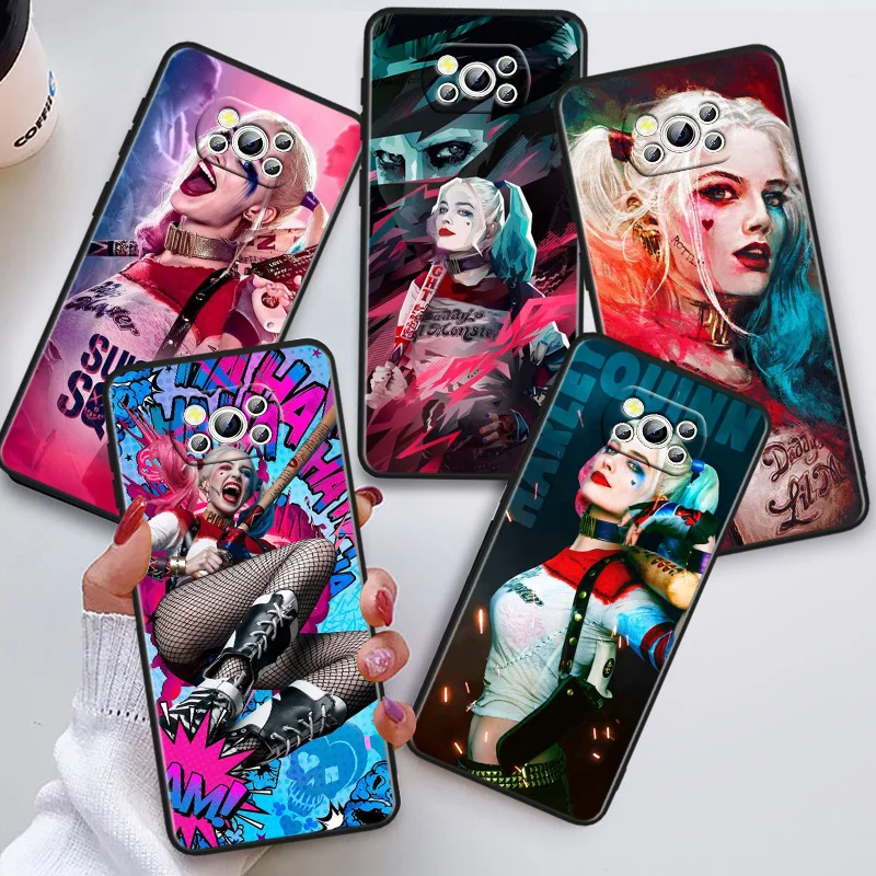 

Suicide Squad Harley Quinn Phon Case For Xiaomi POCO C50 C40 C31 C3 M5S X4 M4 M3 F4 F3 GT F2 F1 X3 NFC X2 Pro Black Cover