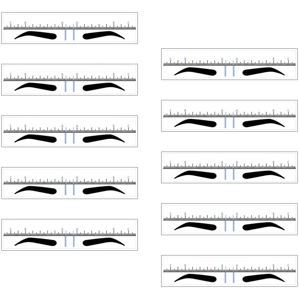 

Eyebrow Positioning Ruler Measurement Tool Stencils Template Shaping Makeup Measuring Tools