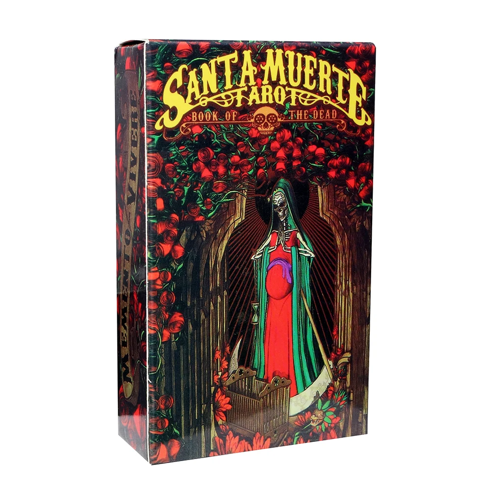 

Tarot Cards for Beginners New Santa Muerte Tarot Deck Cards Divination Fate Game Affectional Oracle Deck with PDF Guidebook