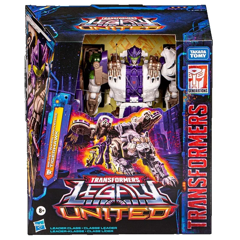 Фото 【В наличии】Фигурка Hasbro Transformers Legacy United Leader Class Beast Wars Tigerhawk, игрушка-подарок №2