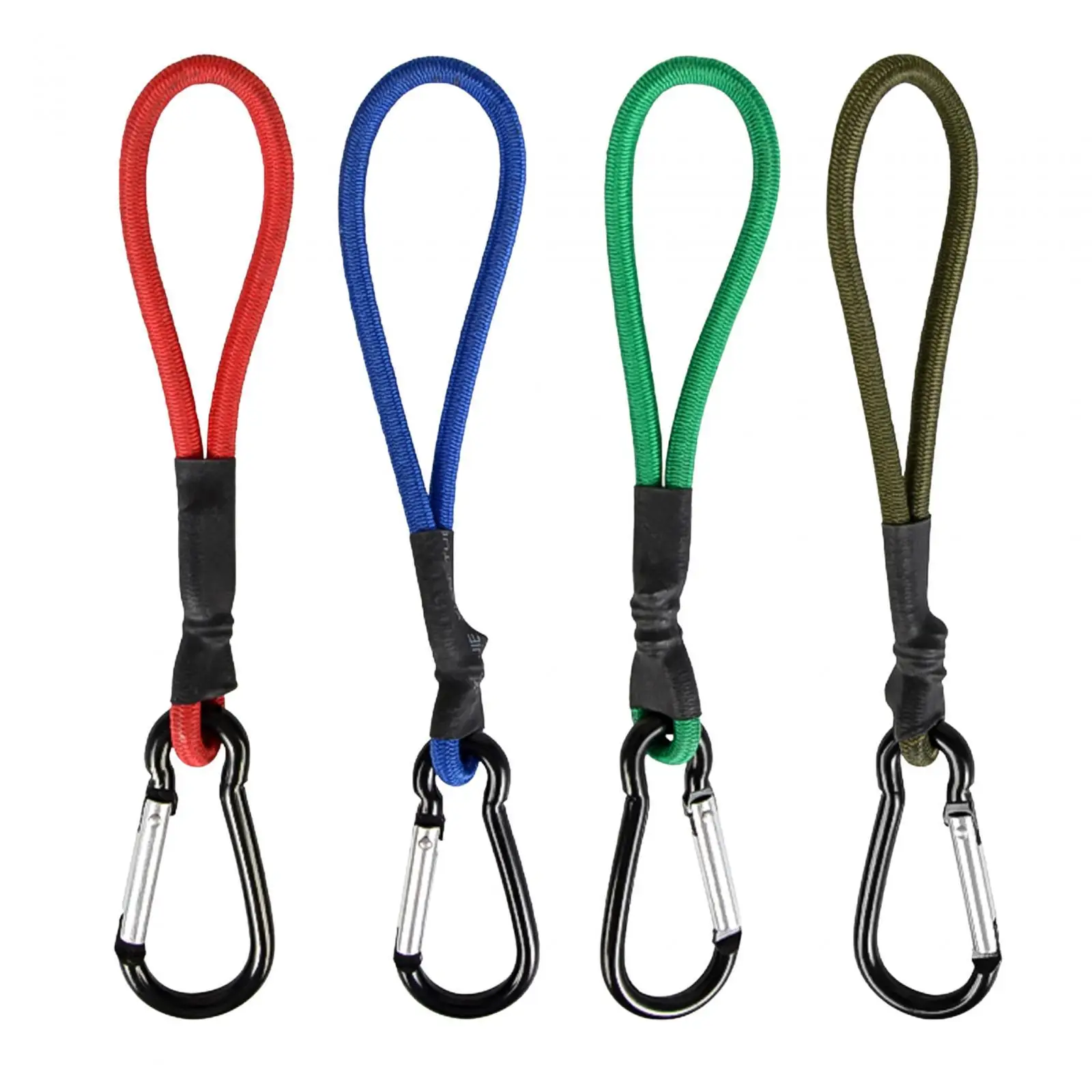 

Bungee Cord with Carabiner Hook Heavy Duty Outdoor Elastic Canopy Ties with Hooks Short Bungee Cords for Tarpaulin Tents Tarps