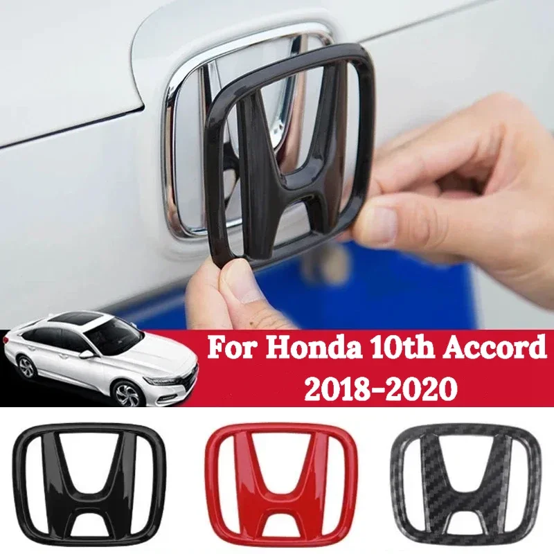 Эмблема передней решетки автомобиля из АБС-углеродного волокна для логотипа Honda