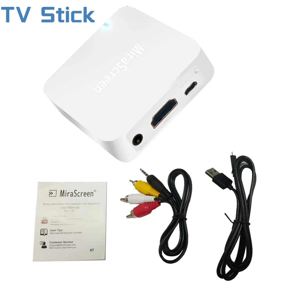 X7 TV Stick Беспроводной Wi-Fi дисплей HDMI-совместимый приемник зеркальный экран