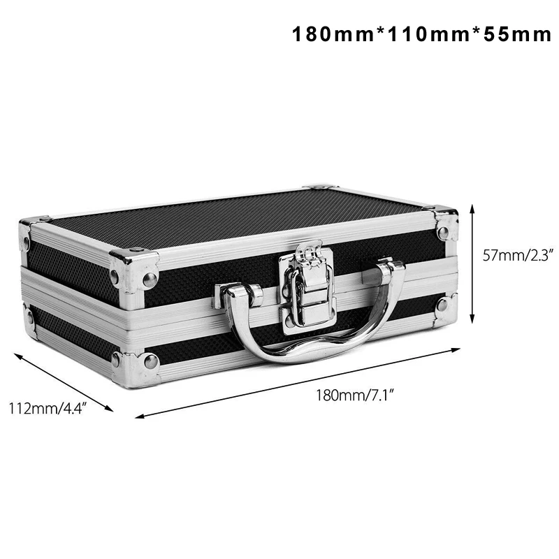 

Portable Aluminium Carry Case Tool Box Storage Organizer Travel Tool HolderMultifunctional Katze Para Portable Gorros Reusable