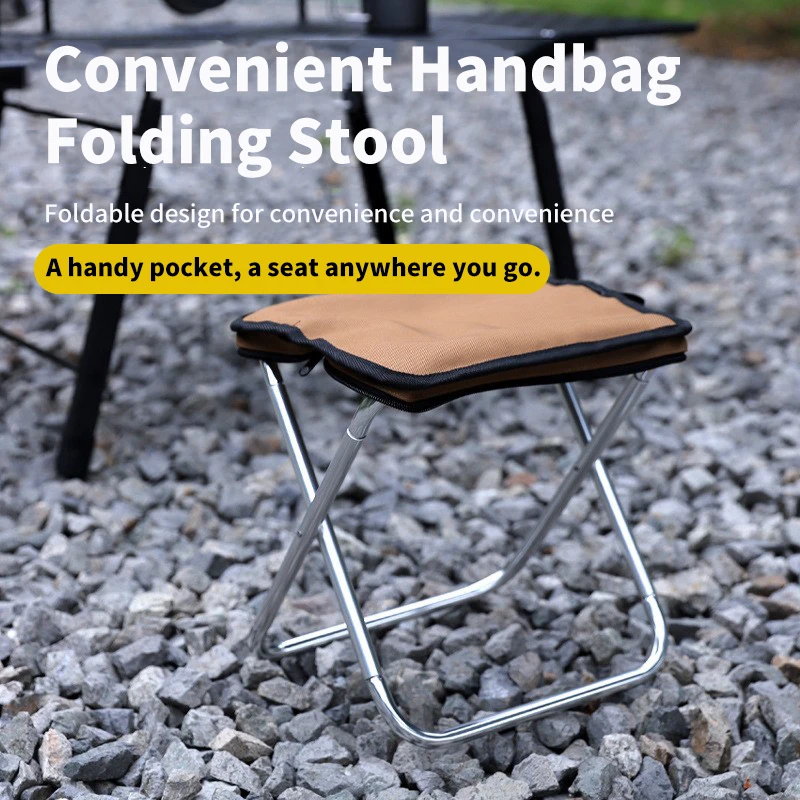 

Складной стул для кемпинга, стул для кемпинга на открытом воздухе, стул для пикника на молнии с сумкой, для рыбалки, походов, из алюминиевого сплава