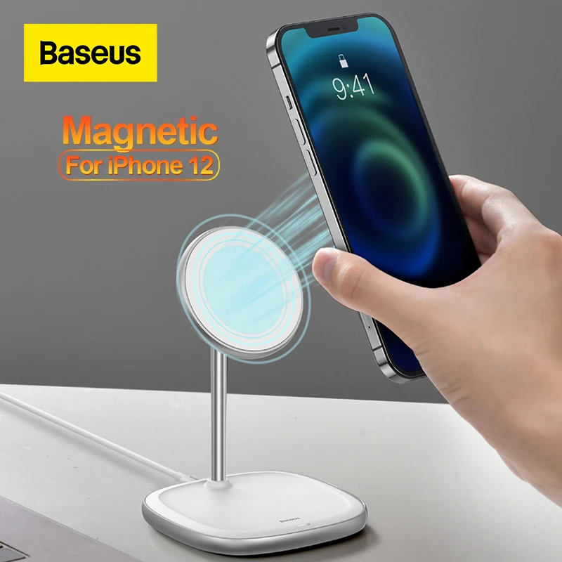 Baseus магнитное Беспроводное зарядное устройство для iPhone 12 Pro Max - Цена: 2685.33