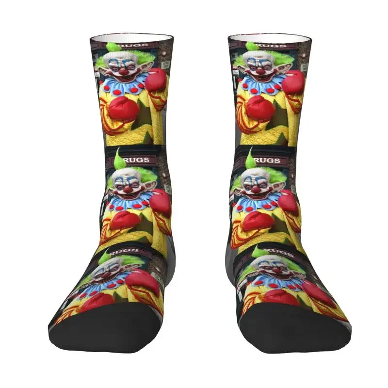 

Kawaii Men's Killer Klowns From Outer Space Dress Socks Unisex Warm Breathbale 3D Printing Shorty The Klown Crew Socks