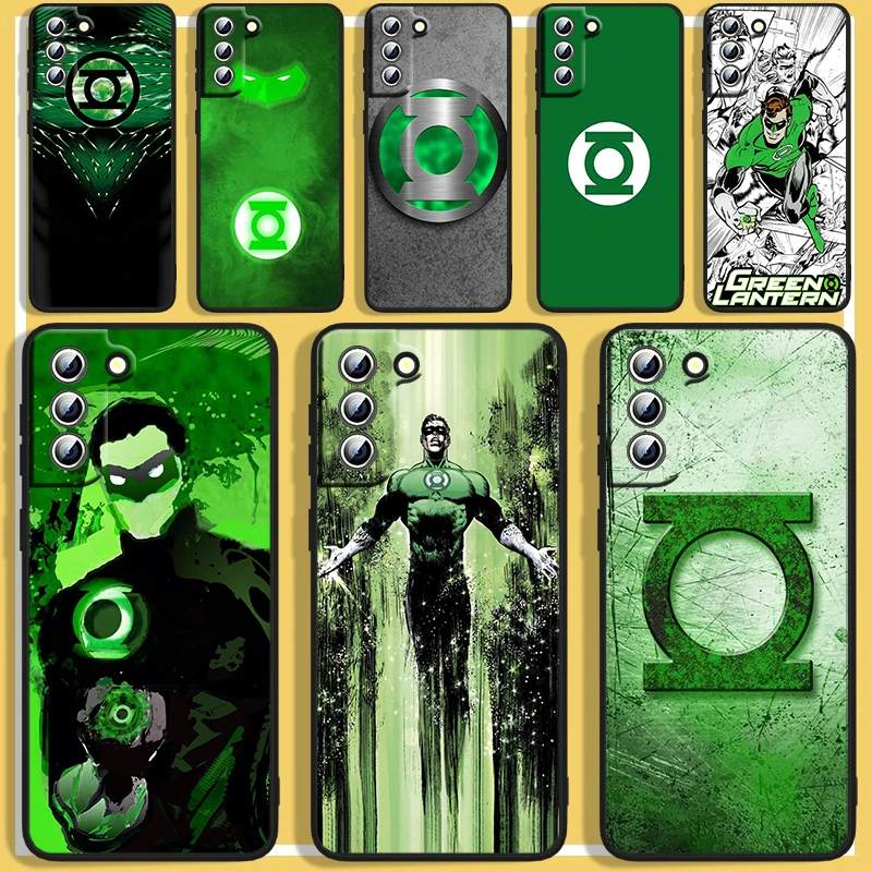 

Green Lantern Phone Case For Samsung Galaxy S23 S22 S21 S20 FE Ultra S10e S10 S9 S8 Plus Lite Black Cover