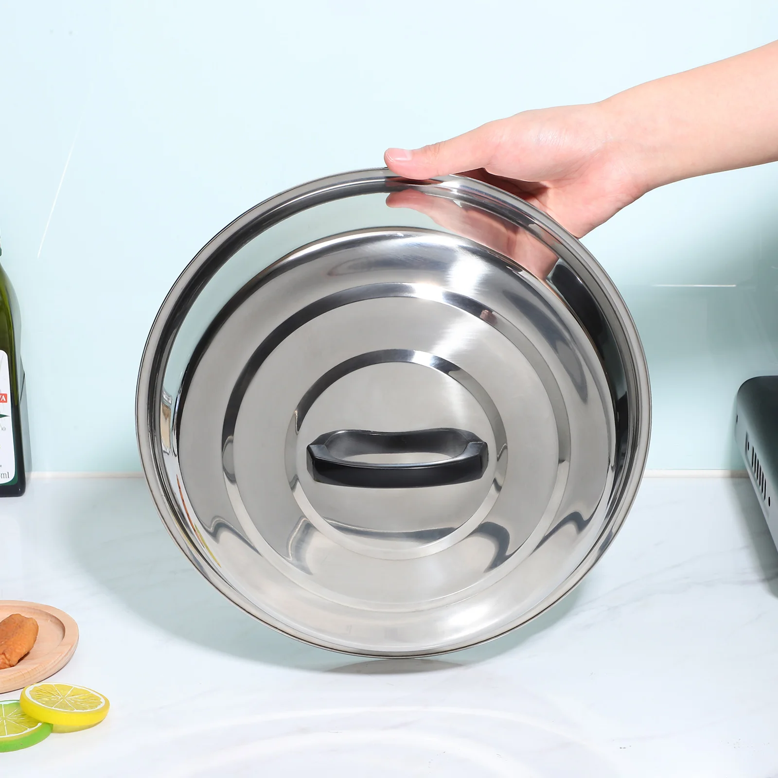 Крышка кастрюли из нержавеющей стали круглая крышка для наметки приготовления