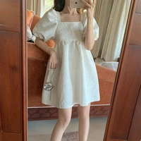 white puff sleeve princess dress women french court mini party sweet dress summer casual korean wedding evening y2k dress 2022