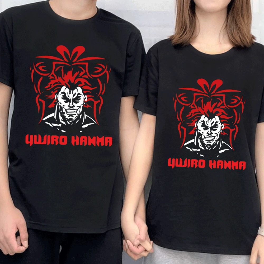 

Baki Hanma Anime Manga T Shirt Men's Women's Black Crew Neck T-Shirt XS-XXL Summer New Cotton Short-Sleeve Tee Shirt Clothing