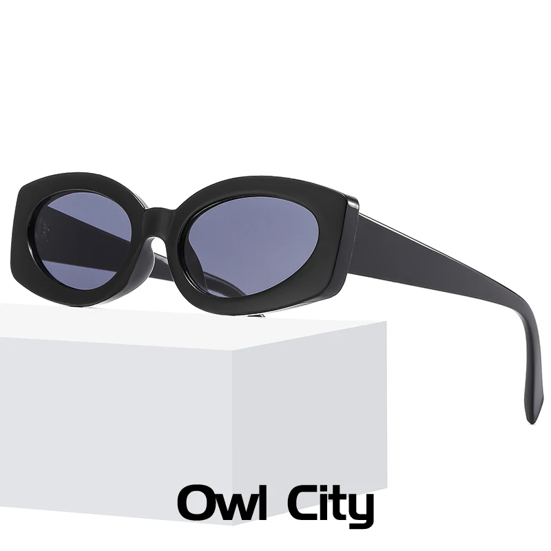 

Vintage Oval Sun Glasses Fashion Trendy For Women Men Shades Sunglasses y2k Popular Retro Hip-Hop Female Eyewear Oculos