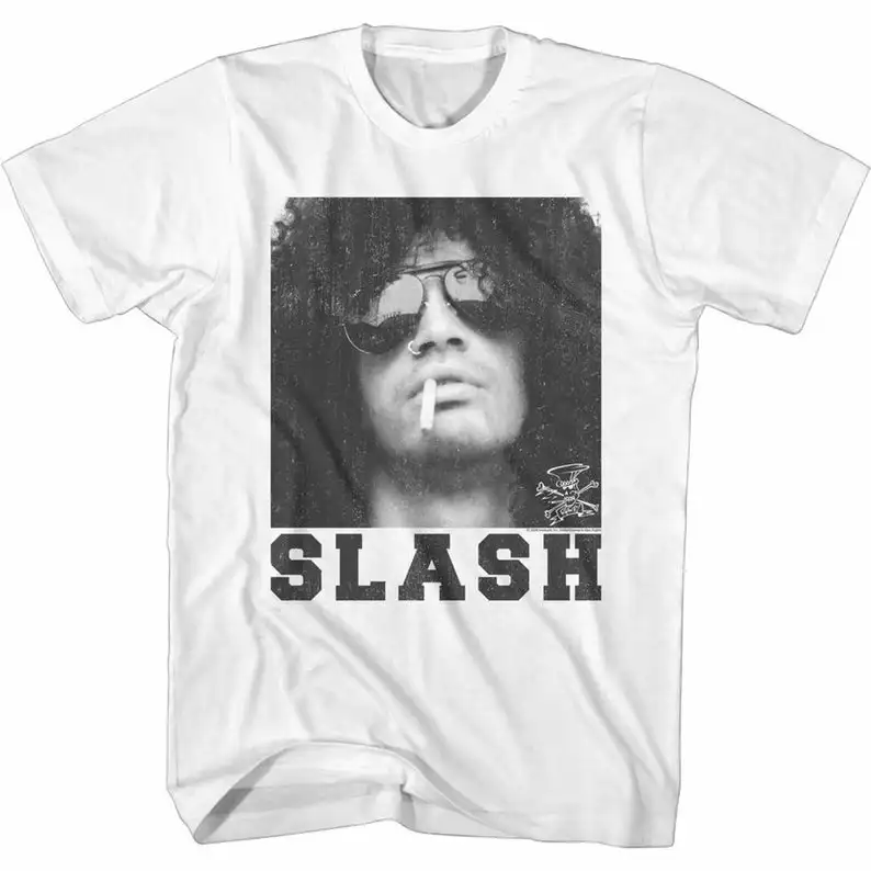 

Slash Guns N Roses Smoking T-Shirt Men T-shirt Anime Vintage Harajuku Manga Tees Camisetas Women Y2k T-shirts Oversized T-shirt