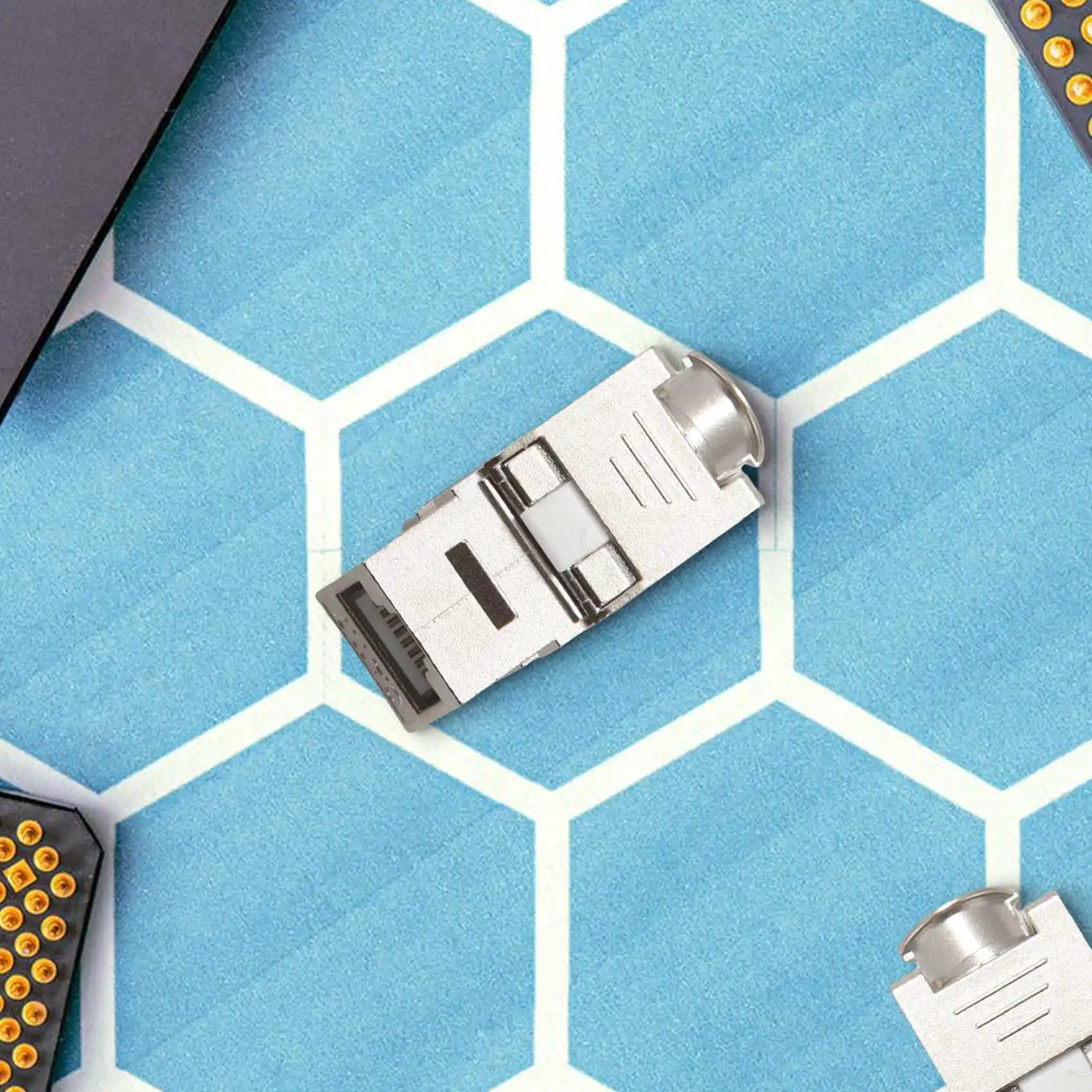 12 шт. RJ45 Keystone Cat7 Cat6A экранированный модуль из цинкового сплава FTP сетевой разъем Jack