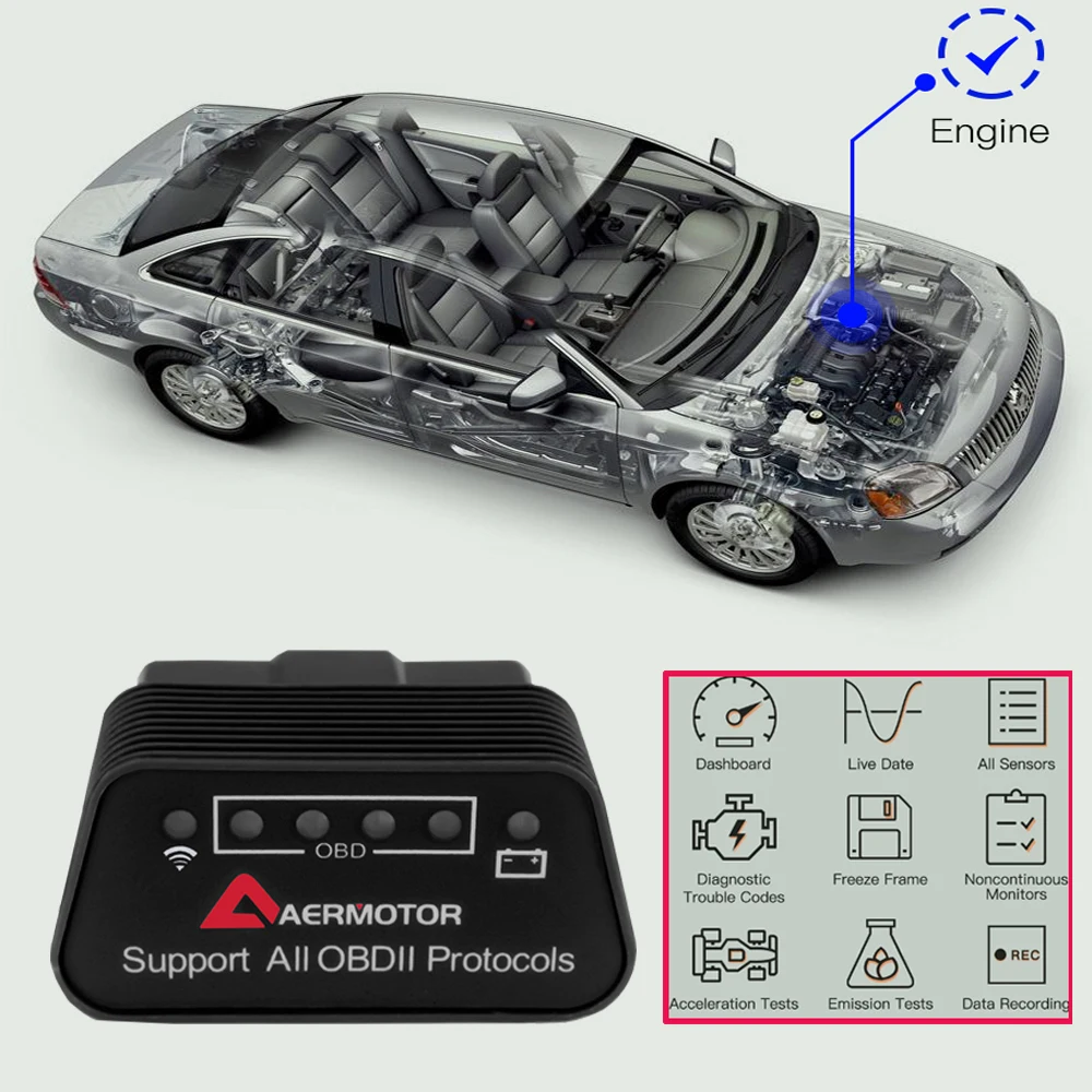 

For Mitsubishi Diagnostic Tools WIFI OBD2 Scanner For Mitsubishi Outlander Pajero ASX Mitsubishi OBD2 Scanner Code Reader ELM327