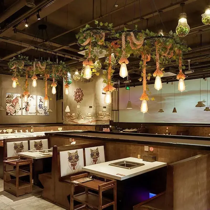 Подвесной светильник TEMOU в американском стиле ретро креативное растение музыка