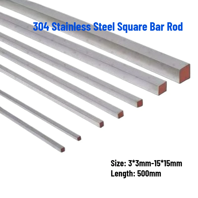 

1/2 шт. квадратный стержень из нержавеющей стали 304, толщина 3 мм, 4 мм, 5 мм, 6 мм, 7 мм, 8 мм, 9 мм, 10 мм, 11 мм, 12 мм, 13 мм, 14 мм, 15 мм, длина 500 мм