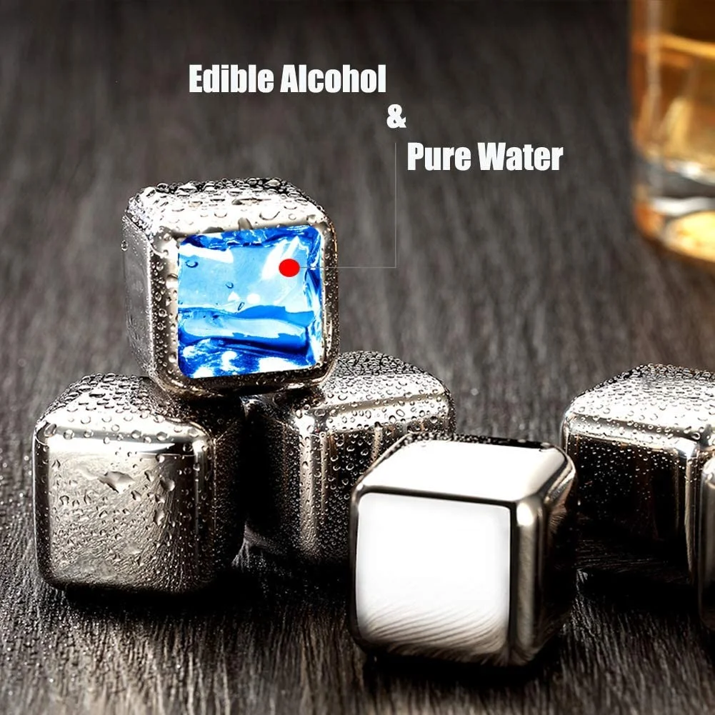 

Cubos de hielo повторно используемые для виски, cubitos de hielo de нержавеющей стали, пьеdras для виски, охладитель напитков, co