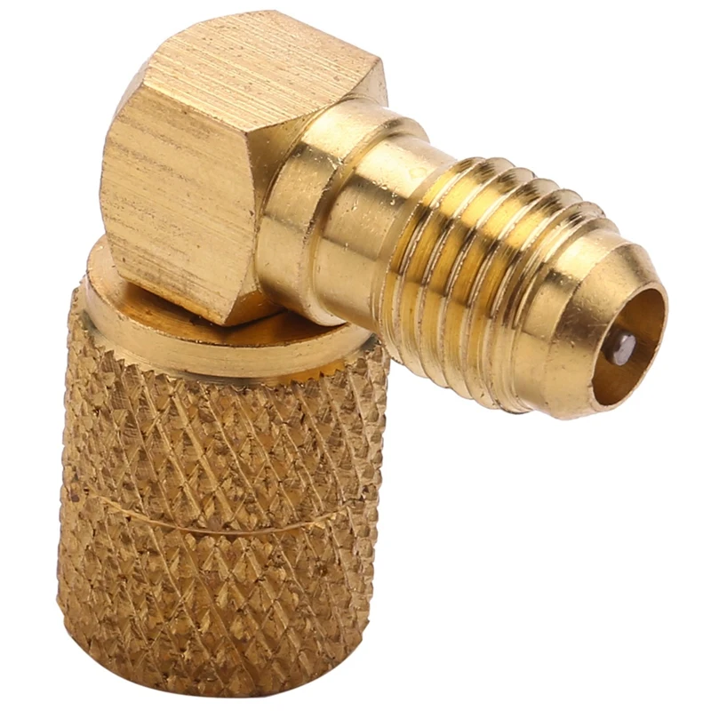 2X M1/4 Sae-F 5/16 Переходник для холодильного адаптера шланга манометров R410A