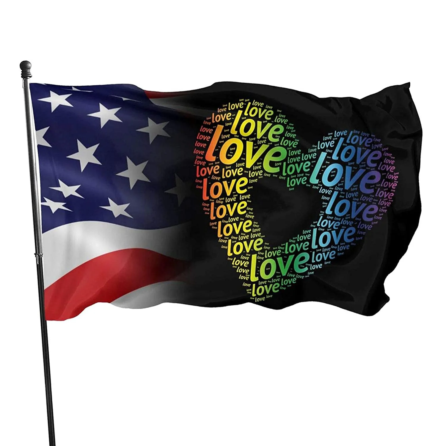 

Pride Couple Heart Flag 3x5 Feet Banner Sign Garden Flag Car Flag