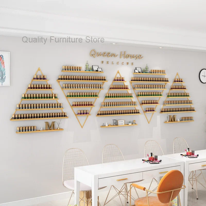 Настенные держатели для ногтей в скандинавском стиле железный стеллаж маникюра