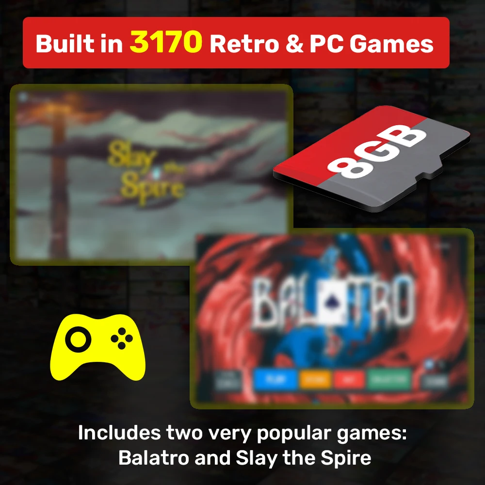 Фото Игровая TF-карта jмана 8 ГБ, последняя система Retrobat для ROG ALLY/Onexplayer/Ayaneo/Wins PC/Handhelds, 3170 встроенных ретро-игр и ПК №3