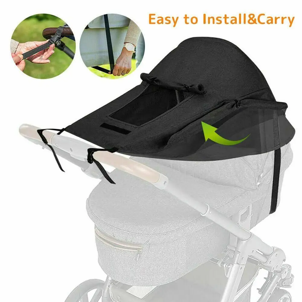 

Accessories Rainproof Universal Sunscreen Canopy Blackout Newborn Supplies Baby Stroller Awning Accessories Anti-UV