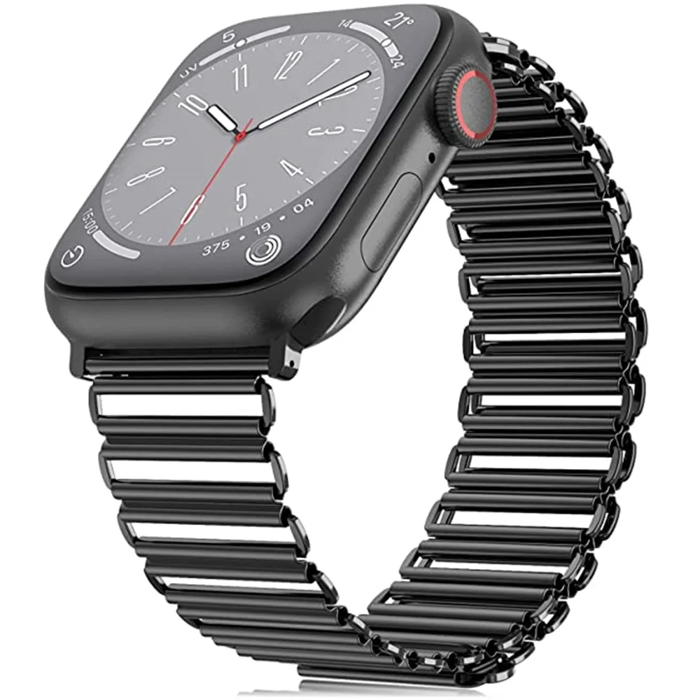 

Металлический ремешок для Apple Watch Band 45 мм 44 мм 42 мм 41 мм 40 мм, регулируемый браслет для iWatch Ultra 49 мм Series 876SE543, аксессуары