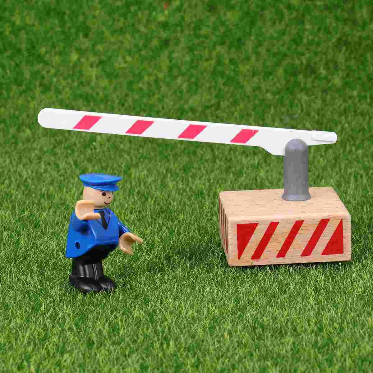 

Early Education Toy Traffic Game Accessories Simulation Imitation Railing Wooden Toys Roadblock Puppet