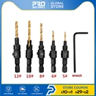 Сверло PROSTORMER с шестигранной рукояткой, с титановым покрытием, 5 шт.