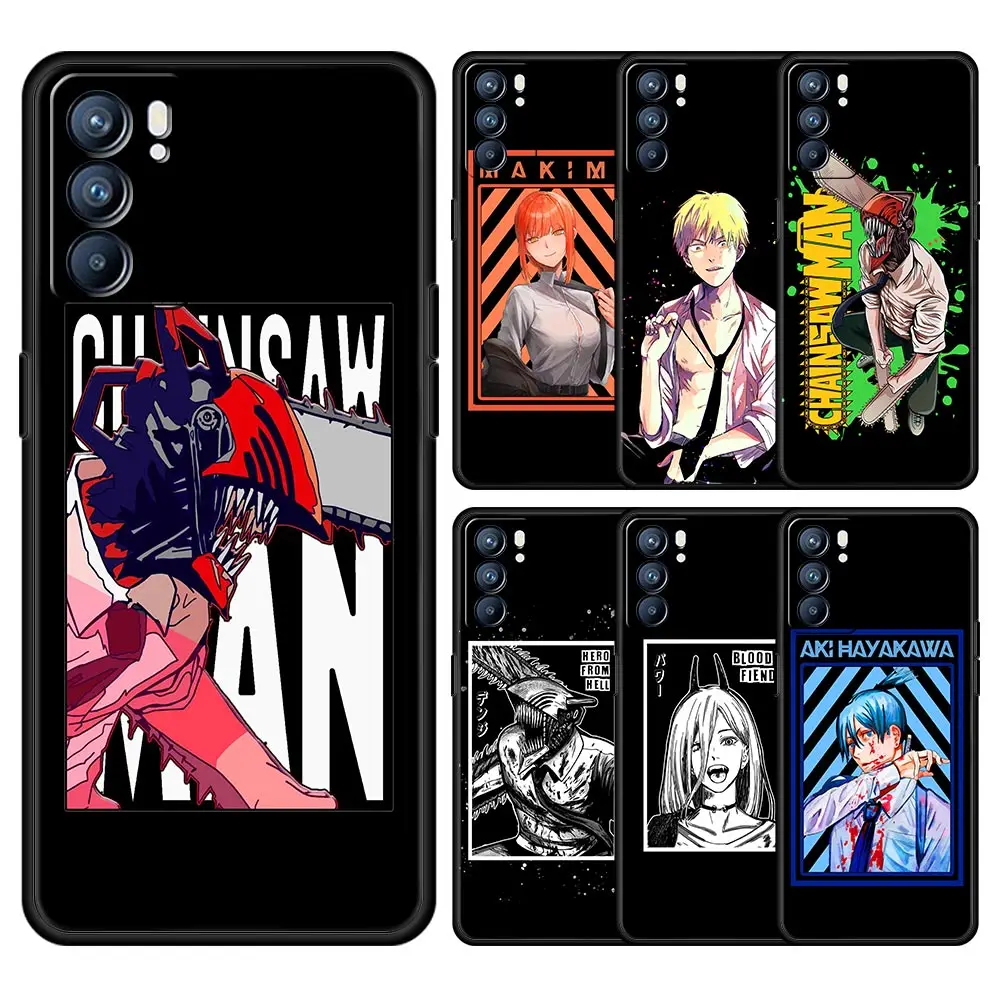 

Chainsaw Man Makima Phone Case For Oppo A54 Reno7 SE Reno6 Pro Plus 5G Find X5 A53 A52 A9 2020 A95 A16 A76 A74 A15 A12 Cover