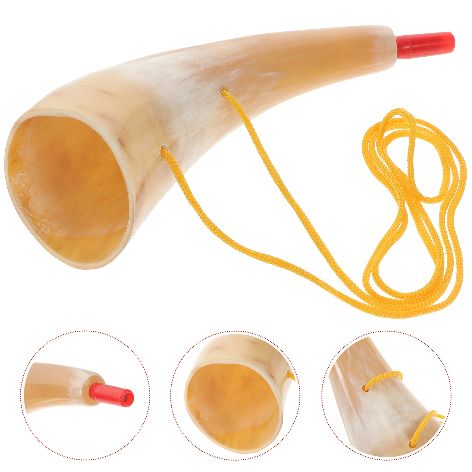 

2Pcs Ox Horn Trumpet Musical Kids Trumpet Plaything Children Natural Horn