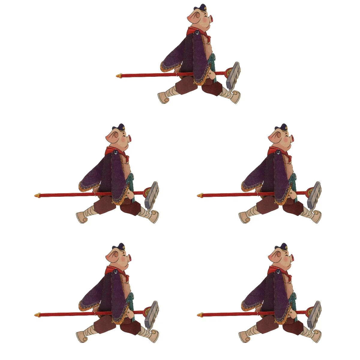 

5 комплектов китайских кукол-теней, традиционные инструменты для изготовления кукол-теней