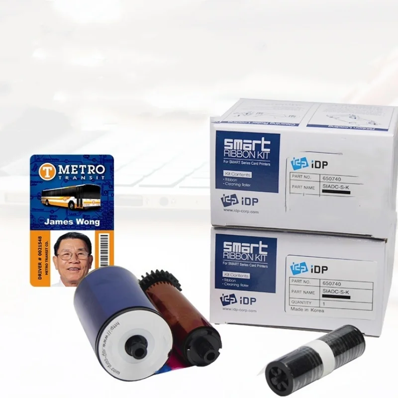 оригинальный idp Smart 650740 SIADC-S-K черная монохромная лента 1200 отпечатков для
