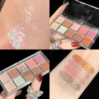 DIKALU 10 цветов s тени для век Палитра мерцающие матовые Природные Цвета Тени для век водостойкие стойкие блестящие стробоскопические Косметика для макияжа
