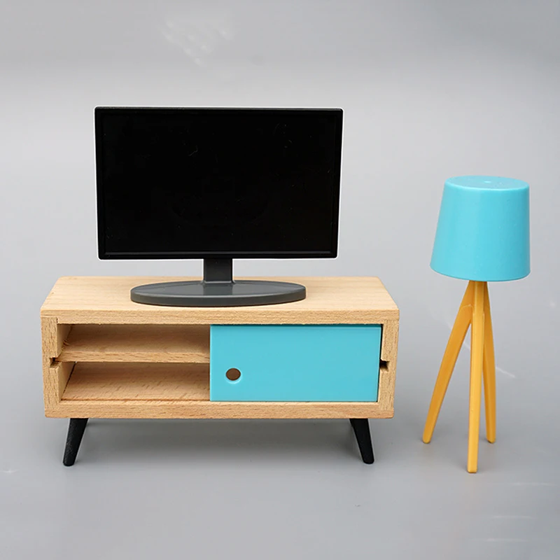 In Bench Table For Doll House Decor Kids Pretend Play Toys