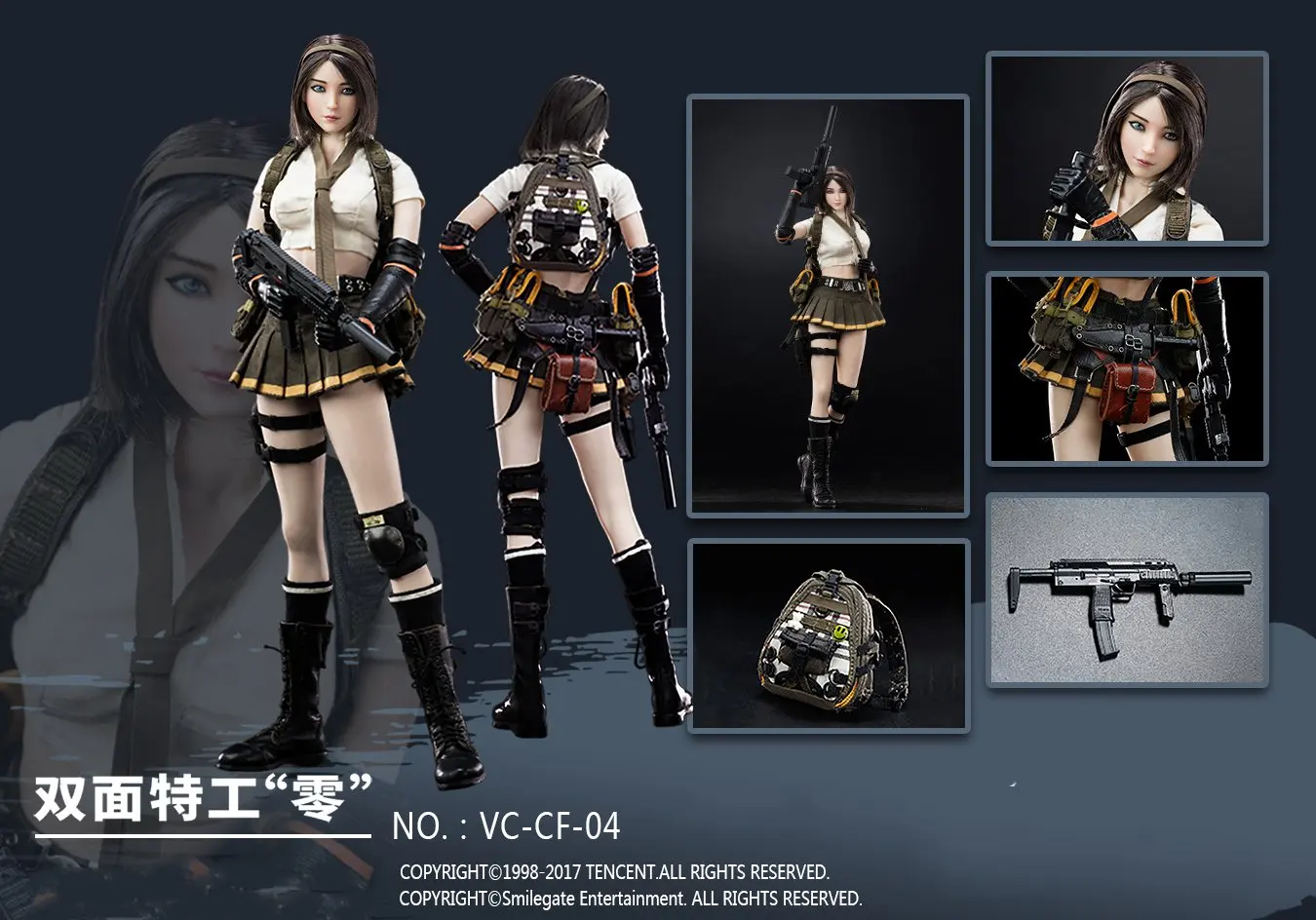 

VERYCOOL VC-CF-04 1/6, Женский солдат, двойной агент, нулевой полный набор, 12 дюймов, экшн-фигурка, модель, игрушка, искусственная игрушка для коллекци...