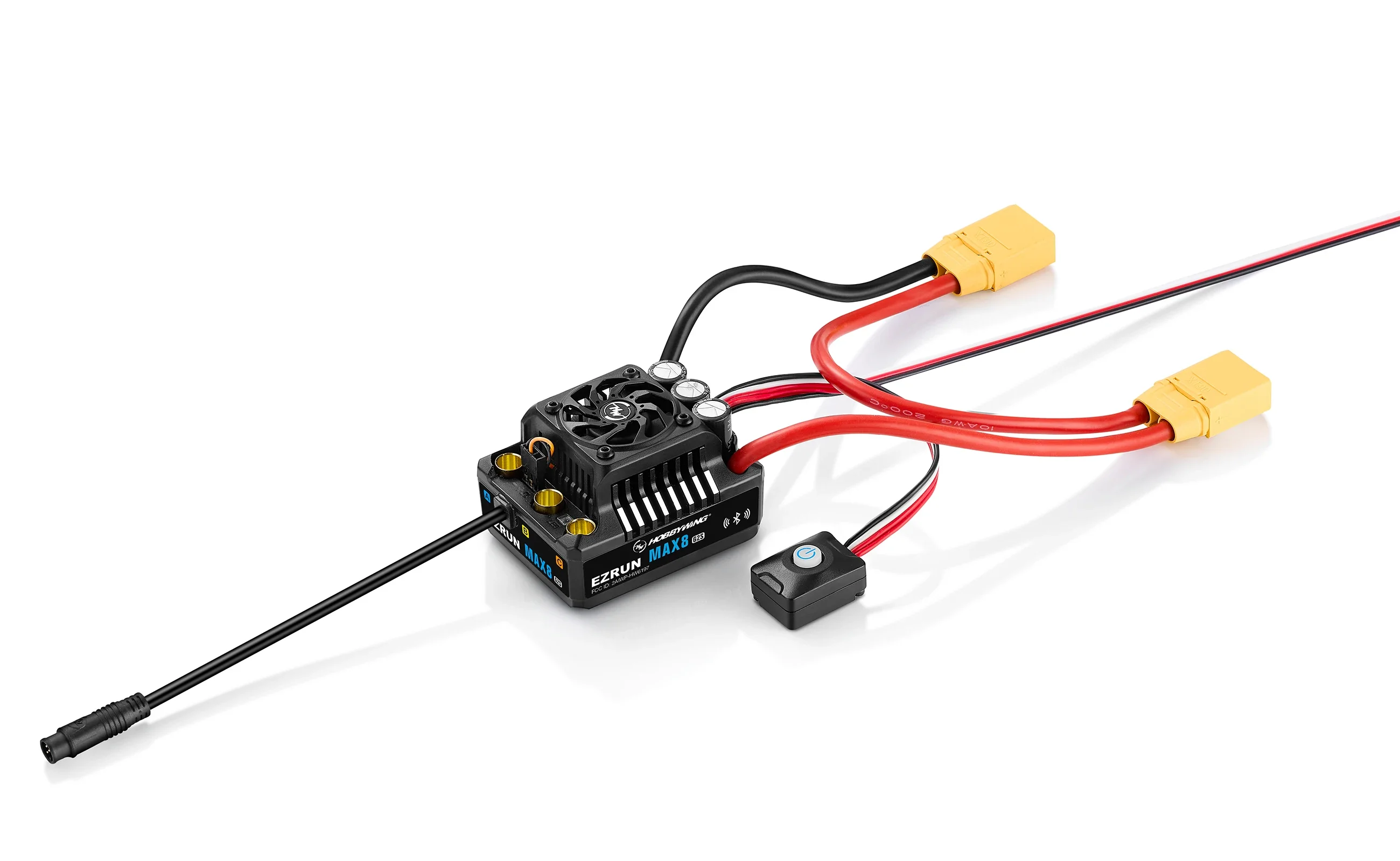 Фото Бесщеточный регулятор скорости UniFlyHobbywing EzRun MAX8 ESC G2S 160A с датчиками для радиоуправляемых моделей автомобилей, багги и внедорожников масштаба 1/10 и 1/8 №4