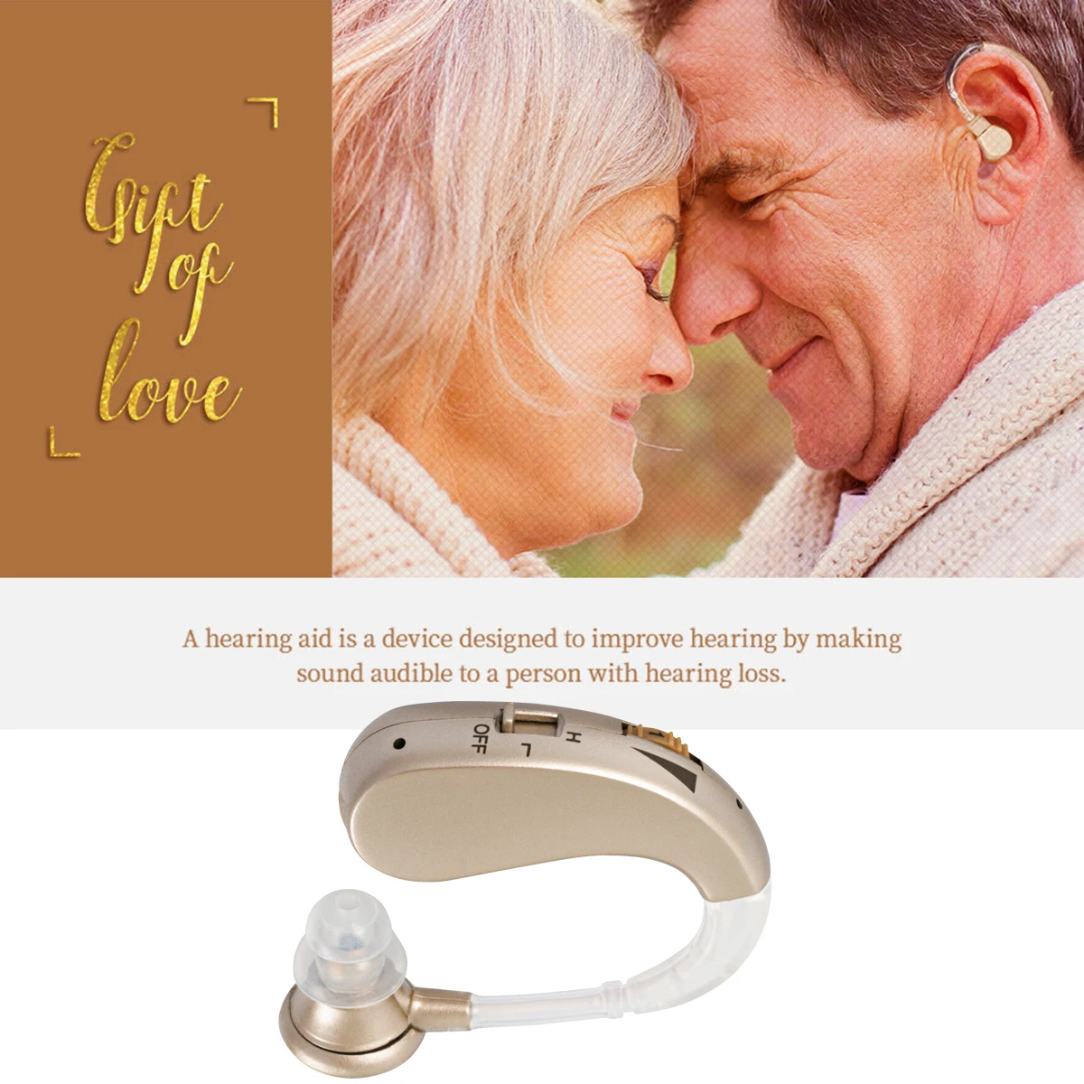 Новейший беспроводной слуховой аппарат усилитель звука для глухих пожилых людей