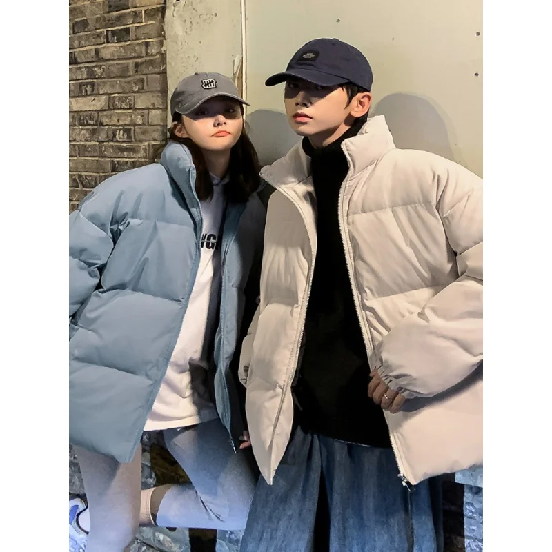 Winter Jacket Men Parkas Thicken Warm Coat Mens Stand Collar Jackets Solid Casual Parka Women Fashion New Streetwear Oversize