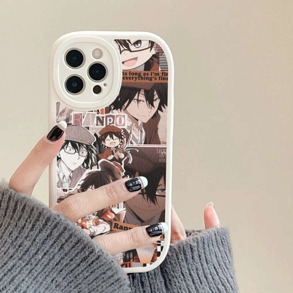 Чехол для телефона Dazai Osamu из японского аниме Bungou Stray Dogs твердой кожи iPhone 14 13 12 Mini 11