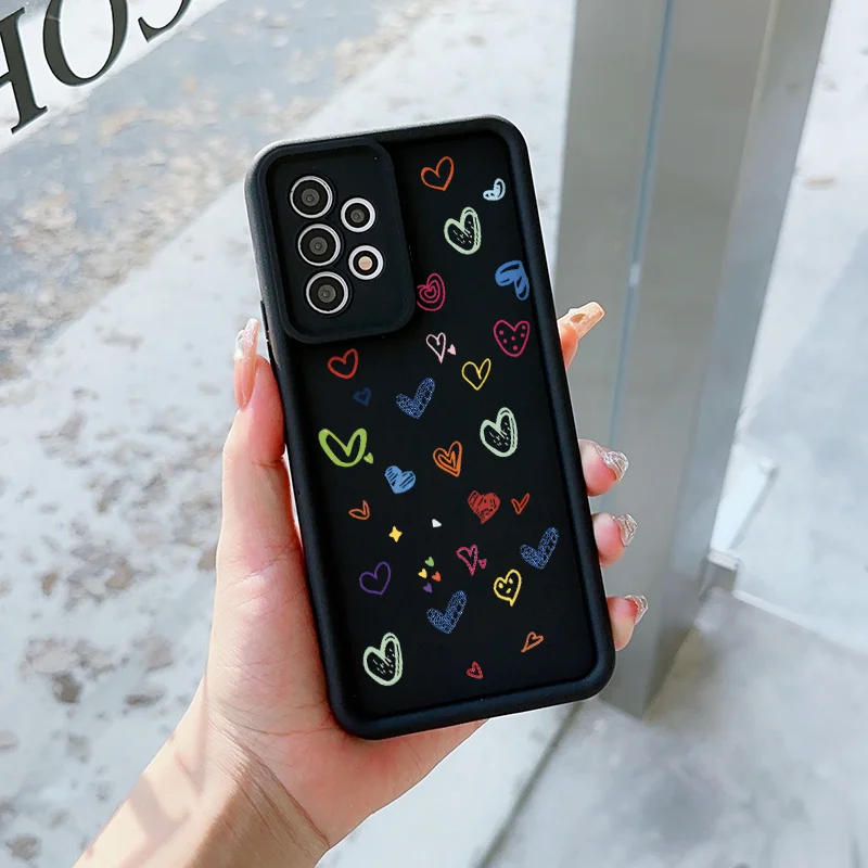 Чехол для телефона с милым мультяшным сердечком Vivo V40 SE V21 5G 11 V30 Pro Y72 Y03 Y70 Y36 Y28 X100 X80